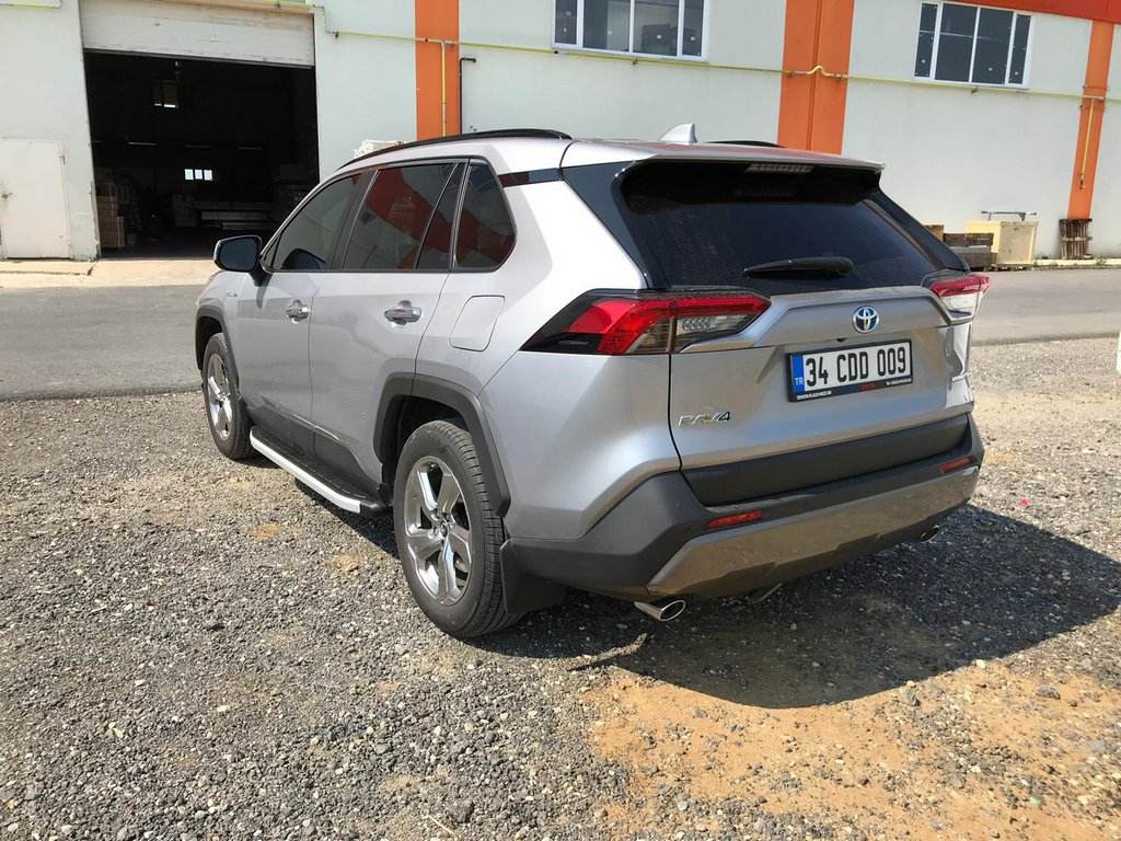 Lateral platforms Fullmond (2 pieces, aluminum) for Toyota Rav 4 2019- - Reelken Auto