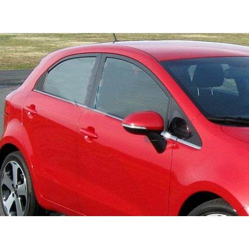 Window edging (stainless) for Kia Rio 2012-2017 - Reelken Auto