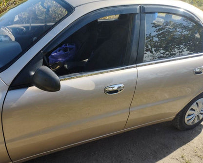 Outlining windows (4 pcs, stainless steel) for Chevrolet Lanos - Reelken Auto