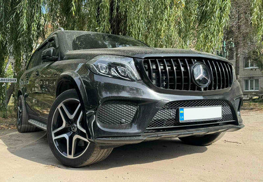 GT Panamericana Black Front Grille (for GLS) for Mercedes GL/GLS class X166 - image 1