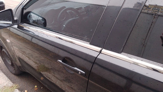 Exterior window trim stainless steel (4 pcs) for Mitsubishi Lancer X 2008- - image 1