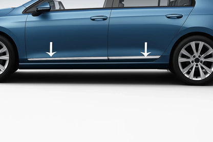 Door Moldings Stainless Steel (4 pcs) for Volkswagen Tiguan 2007-2016 - image 1