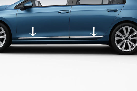 Door Moldings Stainless Steel (4 pcs) for Volkswagen Tiguan 2007-2016 - image 1