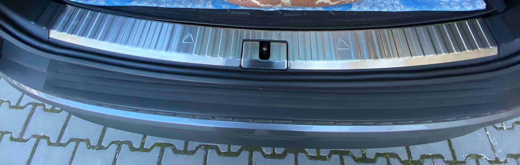 Rear bumper sill cover OmsaLine stainless steel for Skoda Kodiaq 2016-2023 - image 1