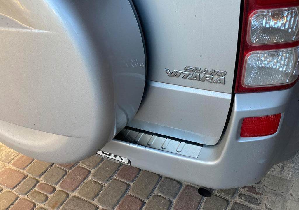 Rear bumper Carmos (stainless) for Suzuki Grand Vitara 2005-2017 - Reelken Auto