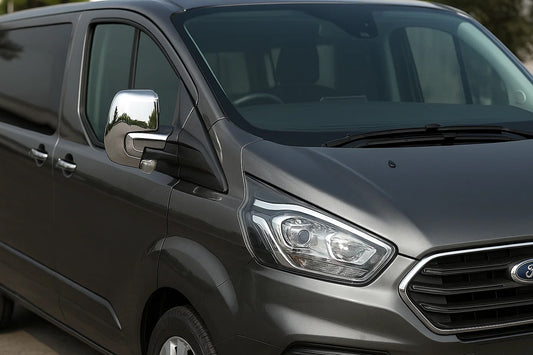 Mirror Covers (2 pcs, plastic) for Ford Custom 2013-2022 - image 1