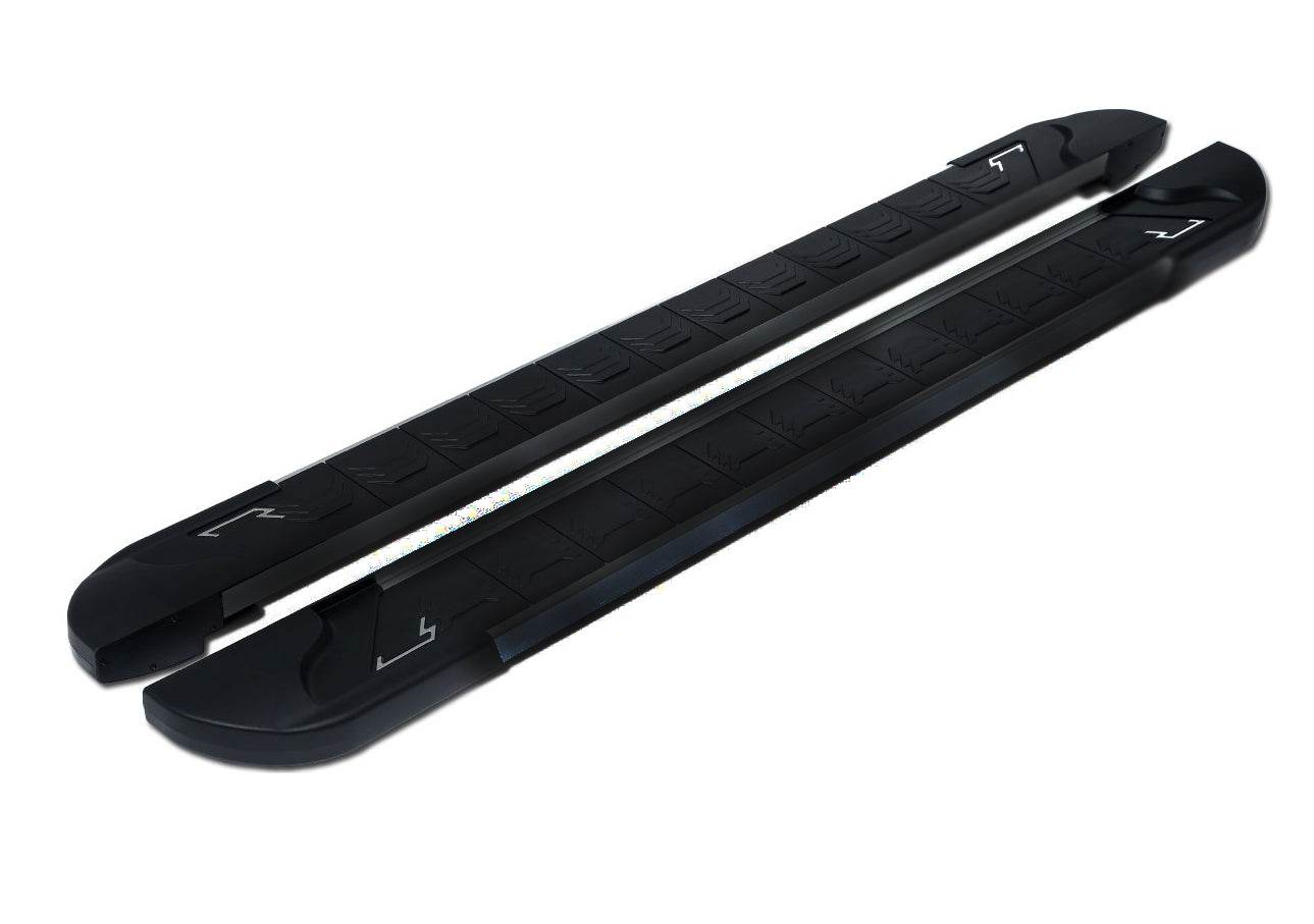 Side sills RedLine Black (2 pieces, aluminum) for Lifan X60 - Reelken Auto