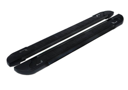 Side pad RedLine Black (2 pieces, aluminum) for Jeep Renegade - Reelken Auto