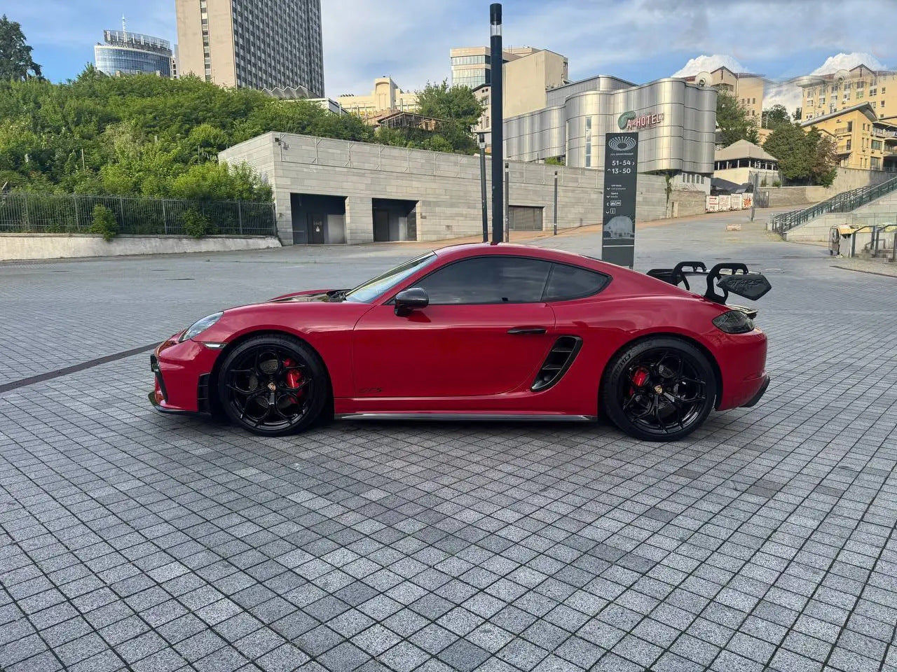 Side Skirts V3 (2016-2019, Carbon) for Porsche Boxster/Cayman 982 (718) 2016- - image 1