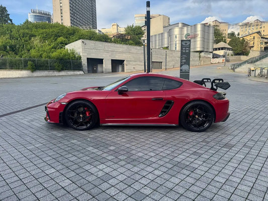 Side Skirts V3 (2016-2019, Carbon) for Porsche Boxster/Cayman 982 (718) 2016- - image 1