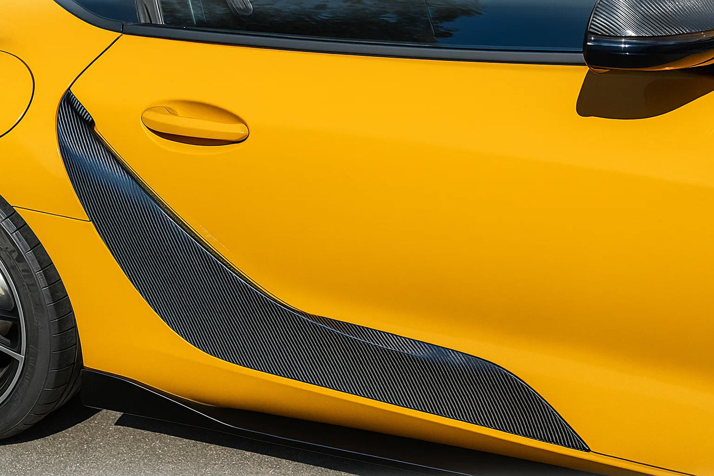 Door Trim Covers (Carbon) for Toyota Supra 2019- - image 1