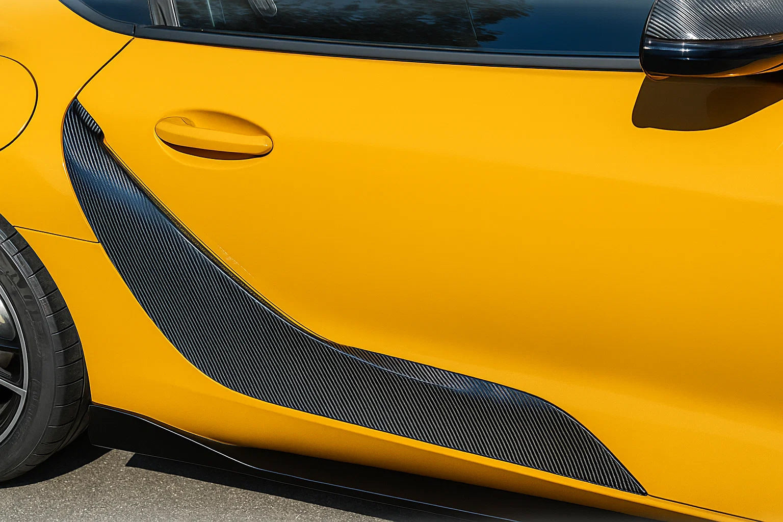 Door Trim Covers (Carbon) for Toyota Supra 2019- - image 1