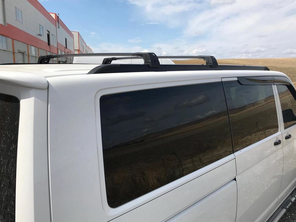 Integrated Roof Rails (black) for Volkswagen T5 Multivan 2003–2010 - image 26