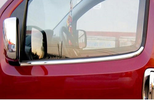 Outside border windows (2 pcs, stainless steel.) for Citroen Nemo - image 1