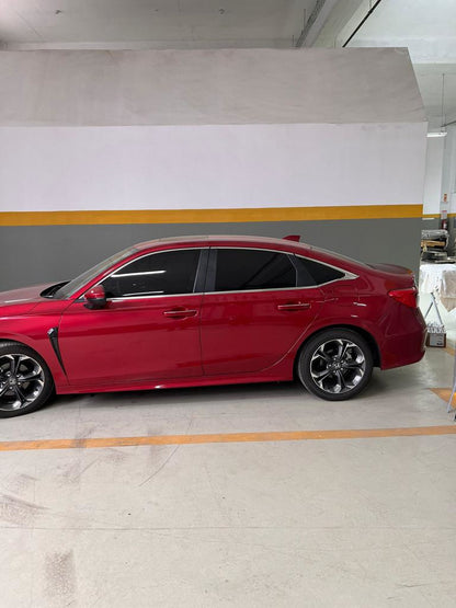 Lower window trims stainless steel (8 pcs) for Honda Civic Sedan 2021- - image 3