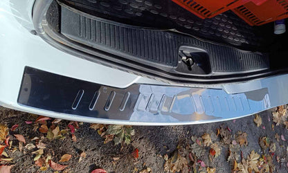 Rear Bumper Protector Carmos Stainless Steel for Renault Logan MCV 2013-2022 - image 1