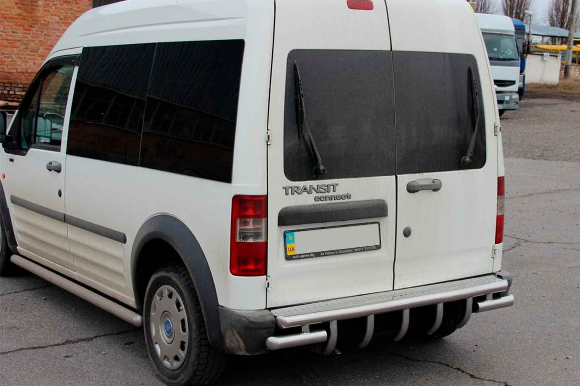 Rear Bar AK-design (Stainless Steel) for Ford Connect 2002-2006 - image 1