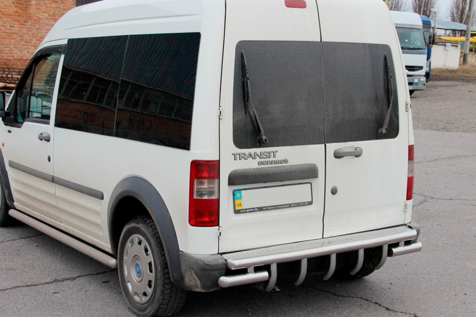 Rear Bar AK-design (Stainless Steel) for Ford Connect 2006-2009 - image 1