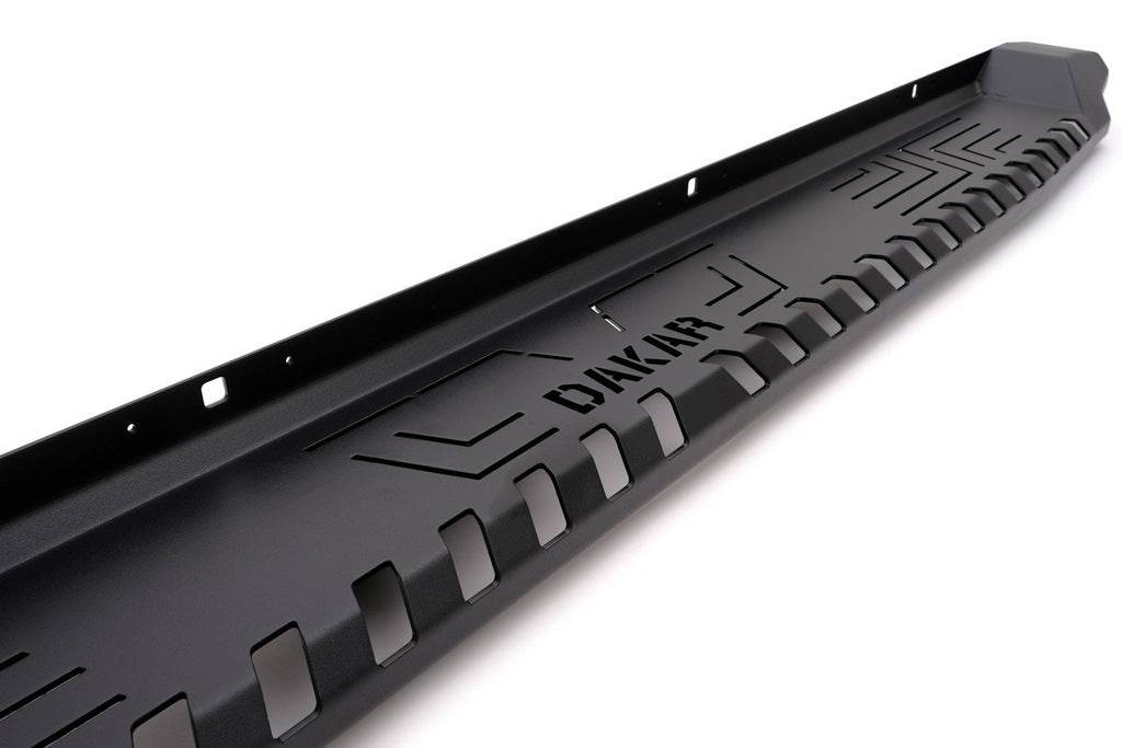 Side sills Dakar V1 without LED (2 pcs, metal) for Isuzu D-Max 2019↗ - Reelken Auto