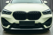 Kidney Grilles M-Look (2020-2022, Gloss Black) for BMW X1 F48 2015-2022 - image 1