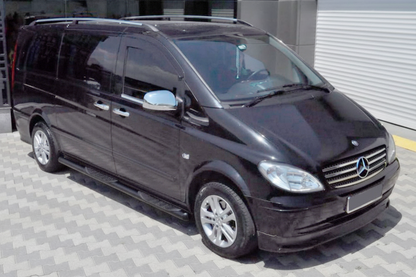 Side Bars Black (2 pcs, Stainless Steel) for Mercedes Viano 2004-2014 - image 1