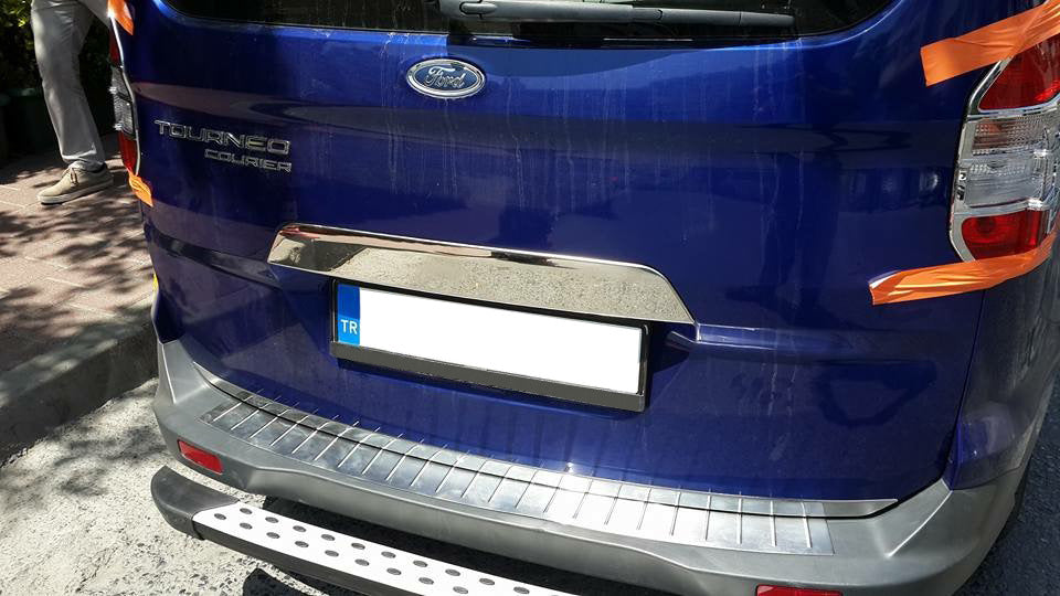 Chrome trim above license plate (stainless steel) for Ford Courier 2014-2023 - image 1