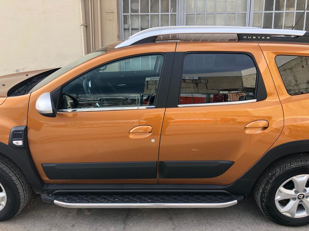 Bottom edging of glass (4 pieces, stainless steel) for Renault Duster 2018-2024 - image 3