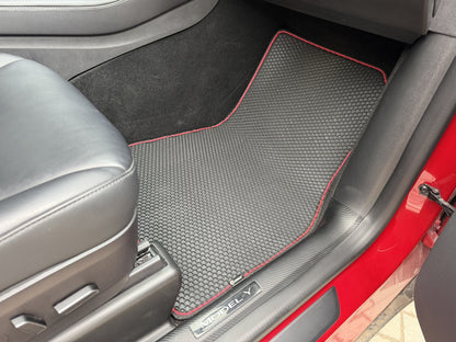 Rubber Floor Mats Carsuit (2020-2024, black) for Tesla Model Y 2020- - image 9
