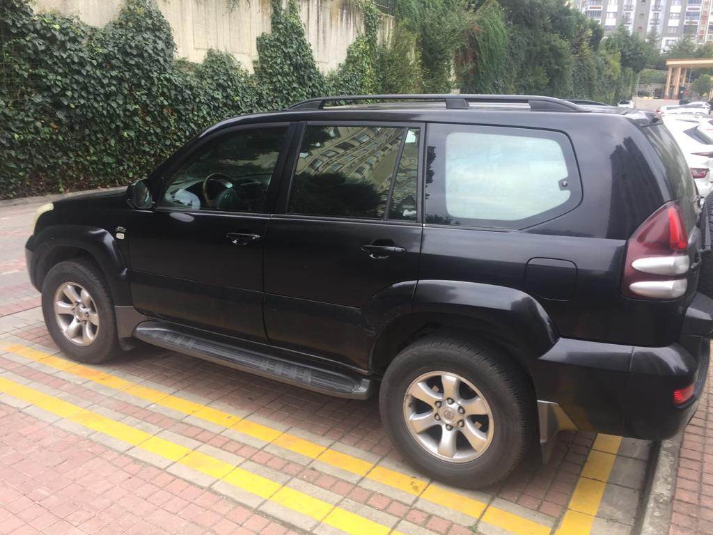 Roof rails Skyport Black (2 pcs) for Toyota Land Cruiser Prado 120 - Reelken Auto