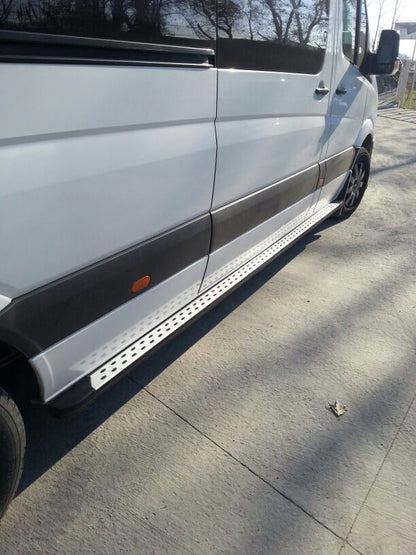 Side Steps DOT-Line (2 pcs, Aluminum) for Volkswagen Crafter 2006-2016 - image 2