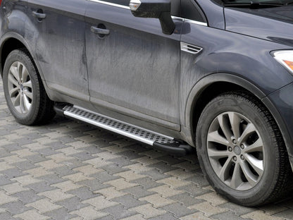 Side Steps Allmond Grey (2 pcs, Aluminum) for Ford Kuga 2008-2013 - image 1