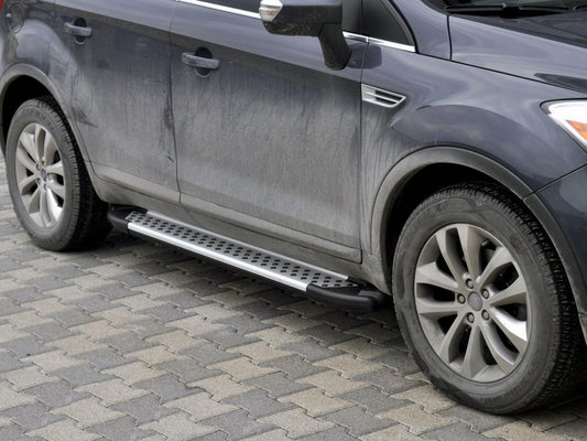 Side Steps Allmond Grey (2 pcs, Aluminum) for Ford Kuga 2008-2013 - image 1