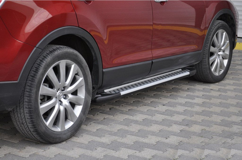 Side Steps Allmond Grey (2 pcs, Aluminum) for Mazda CX-9 2007-2016 - image 1