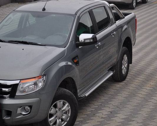 Side Steps Allmond Grey (2 pcs, Aluminum) for Ford Ranger 2011-2022 - image 1