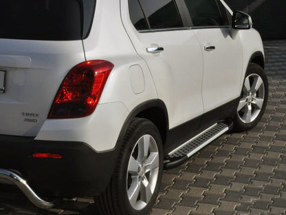 Side Steps Allmond Grey (2 pcs, Aluminum) for Chevrolet Trax 2012-2023 - image 1