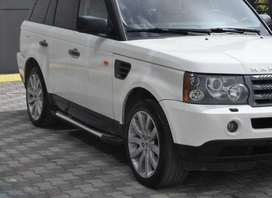 Side sills Allmond Grey (2 pieces, aluminum) for Range Rover Sport 2005-2013 - Reelken Auto