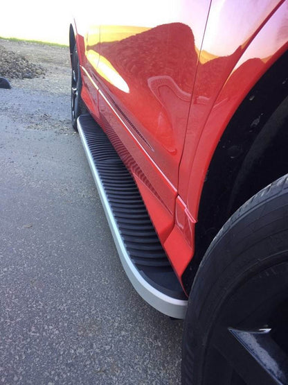 Lateral platforms Tayga Grey (2 pieces, aluminum) for Skoda Karoq - Reelken Auto