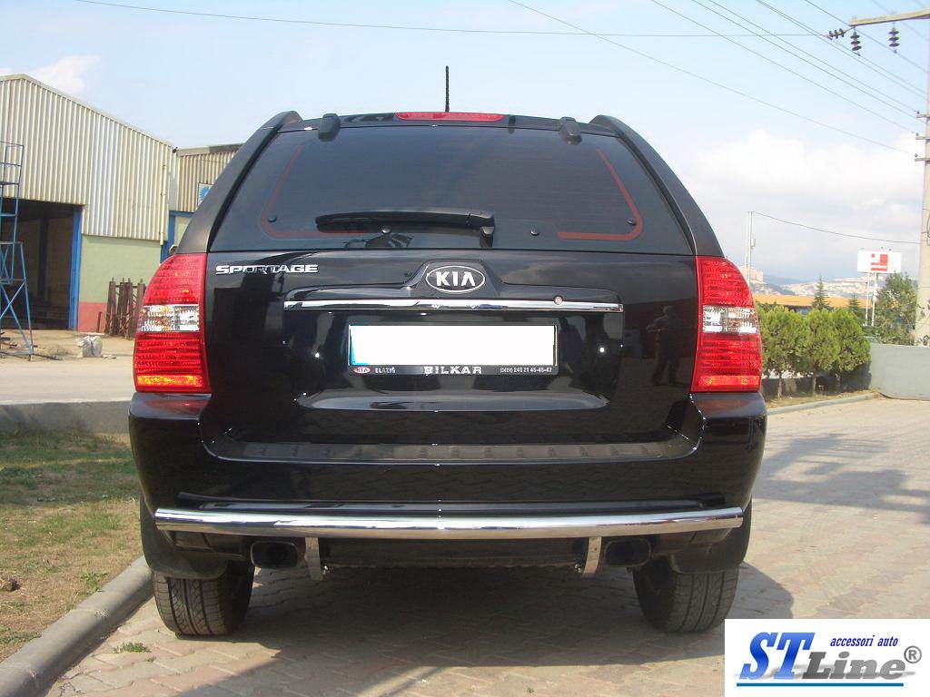 Back arc AK002 (stainless) for Kia Sportage 2004-2010 - Reelken Auto