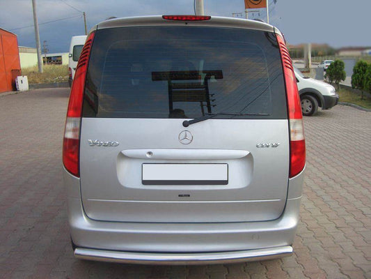 The rear bumper guard (stainless) for Mercedes Vaneo W414 - Reelken Auto