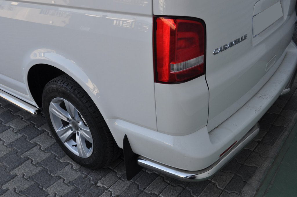 Rear Corner Bars AK003 (2 pcs, Stainless Steel) for Volkswagen T5 Transporter 2003-2010 - image 2