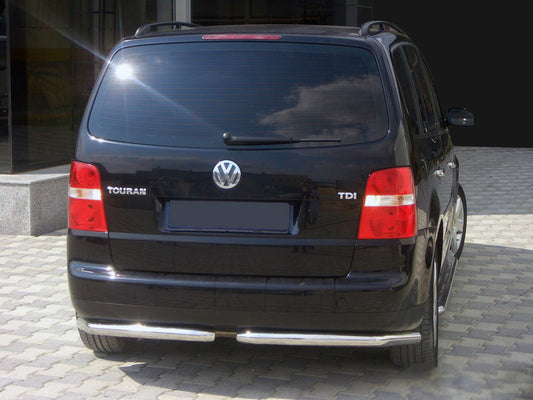 Rear Corner Bars AK003 (2 pcs, stainless steel) for Volkswagen Touran 2003-2010 - image 1