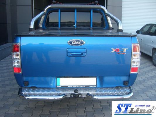 Rear Corner Bars AK003 (2 pcs, stainless steel) for Ford Ranger 2007-2011 - image 2