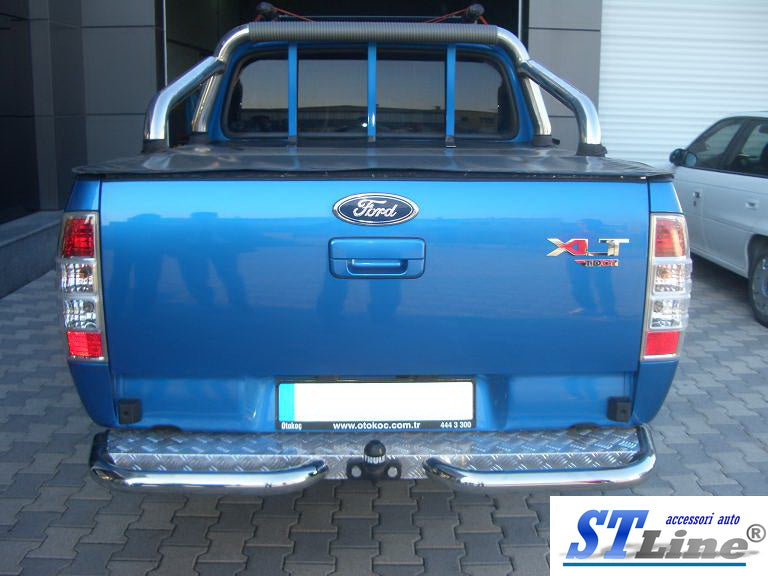 Rear Corner Bars AK003 (2 pcs, stainless steel) for Ford Ranger 2007-2011 - image 2