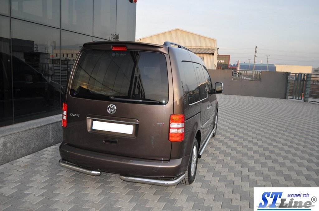 Rear corners AK003 (2 PCs, stainless steel) for Volkswagen Caddy 2010-2015 - Reelken Auto