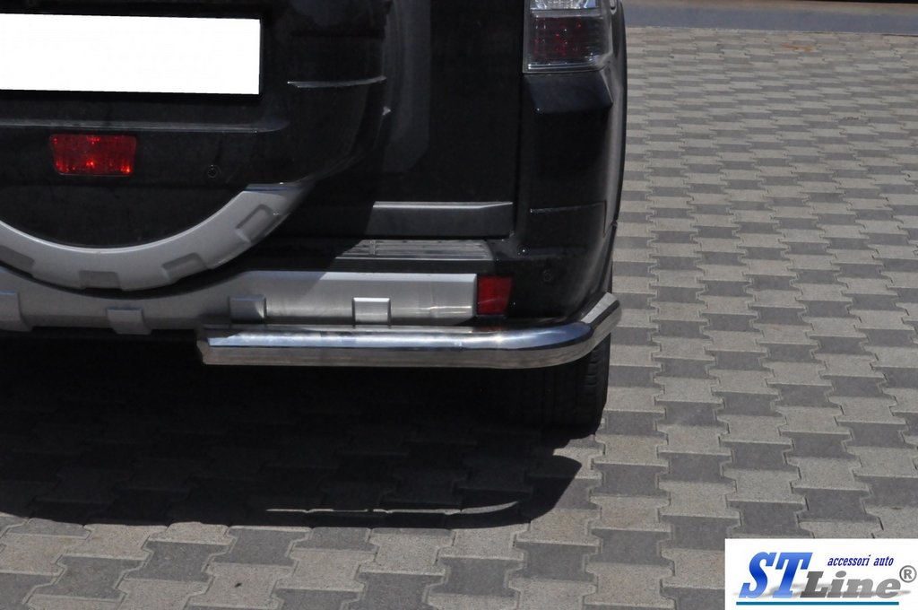 Rear Bar AK003 (Stainless Steel) for Mitsubishi Pajero Wagon III 1999-2006 - image 2