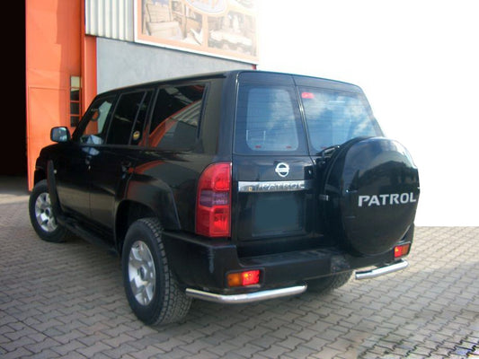 Rear Corner Bars AK003 (2 pcs, stainless steel) for Nissan Patrol Y61 1997-2011 - image 1