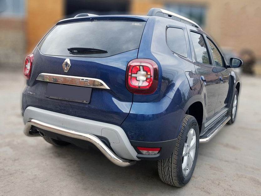 Back protection AK007 (stainless) for Dacia Duster 2018-2024 - Reelken Auto
