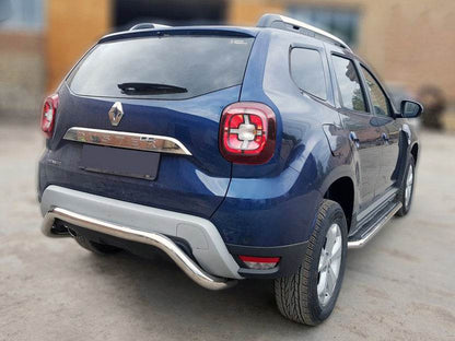 Back protection AK007 (stainless) for Dacia Duster 2018-2024 - Reelken Auto