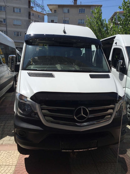 Windshield visor on frame V1 (black gloss, 5mm) for Mercedes Sprinter W906 2006-2018 - image 5