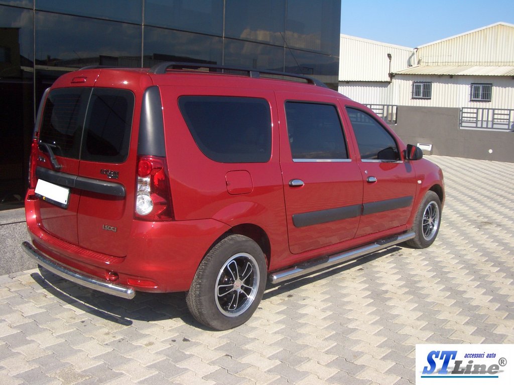 Side Pipes (2 pcs, Stainless Steel) for Renault Logan MCV 2005-2013 - image 2